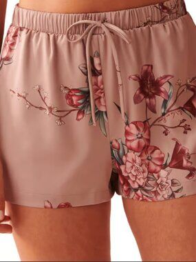 La Vie En Rose Satin Shorts